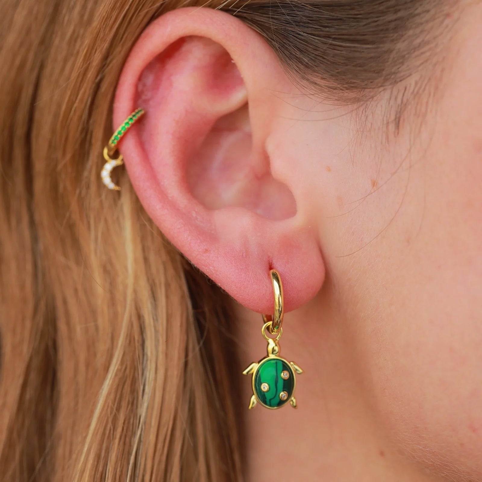 Single Turtle Earring