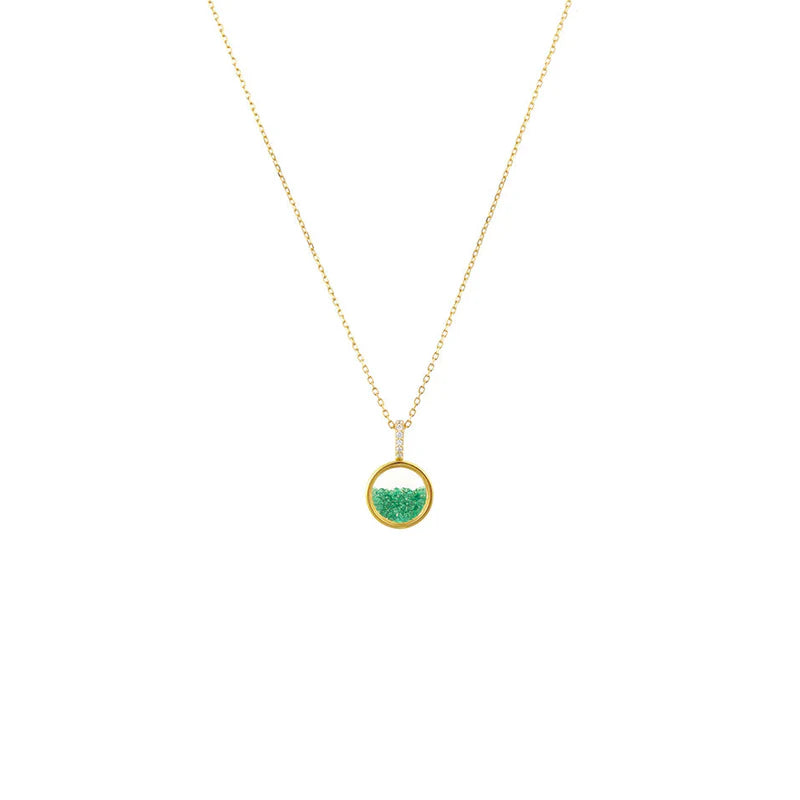 Aura Green Necklace