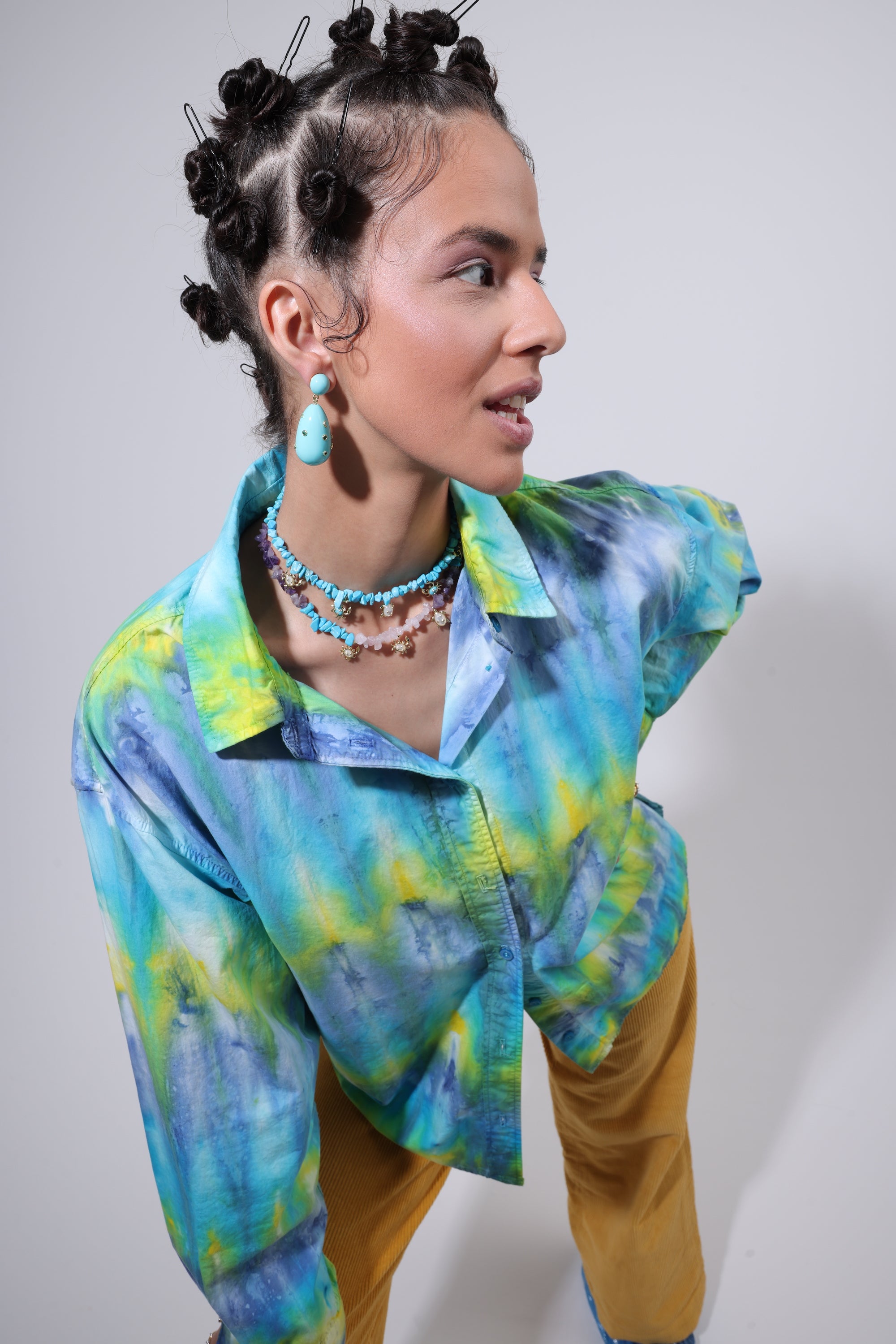 Large Galaxy Drop Earrings