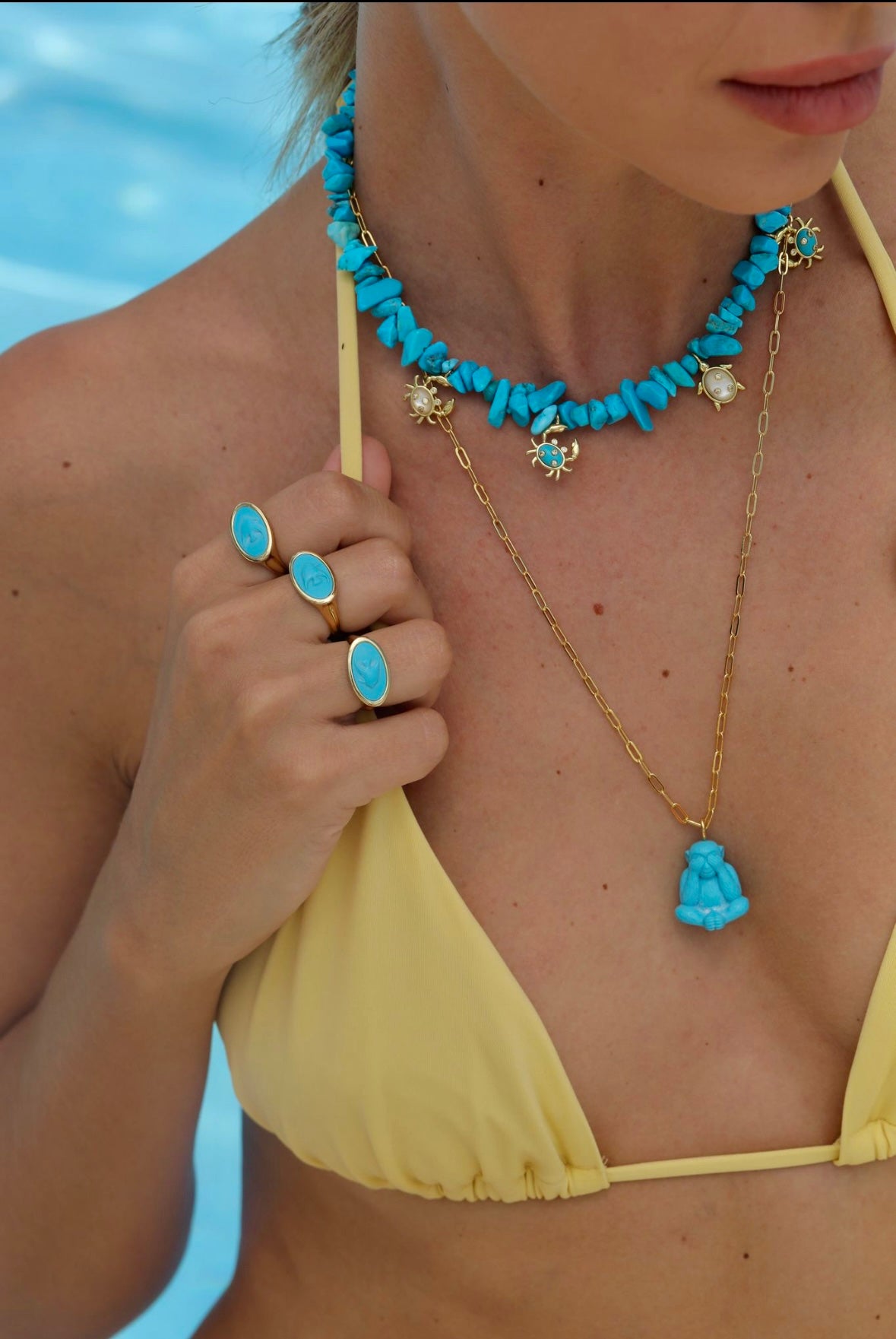 Turquoise Sea Animal Necklace