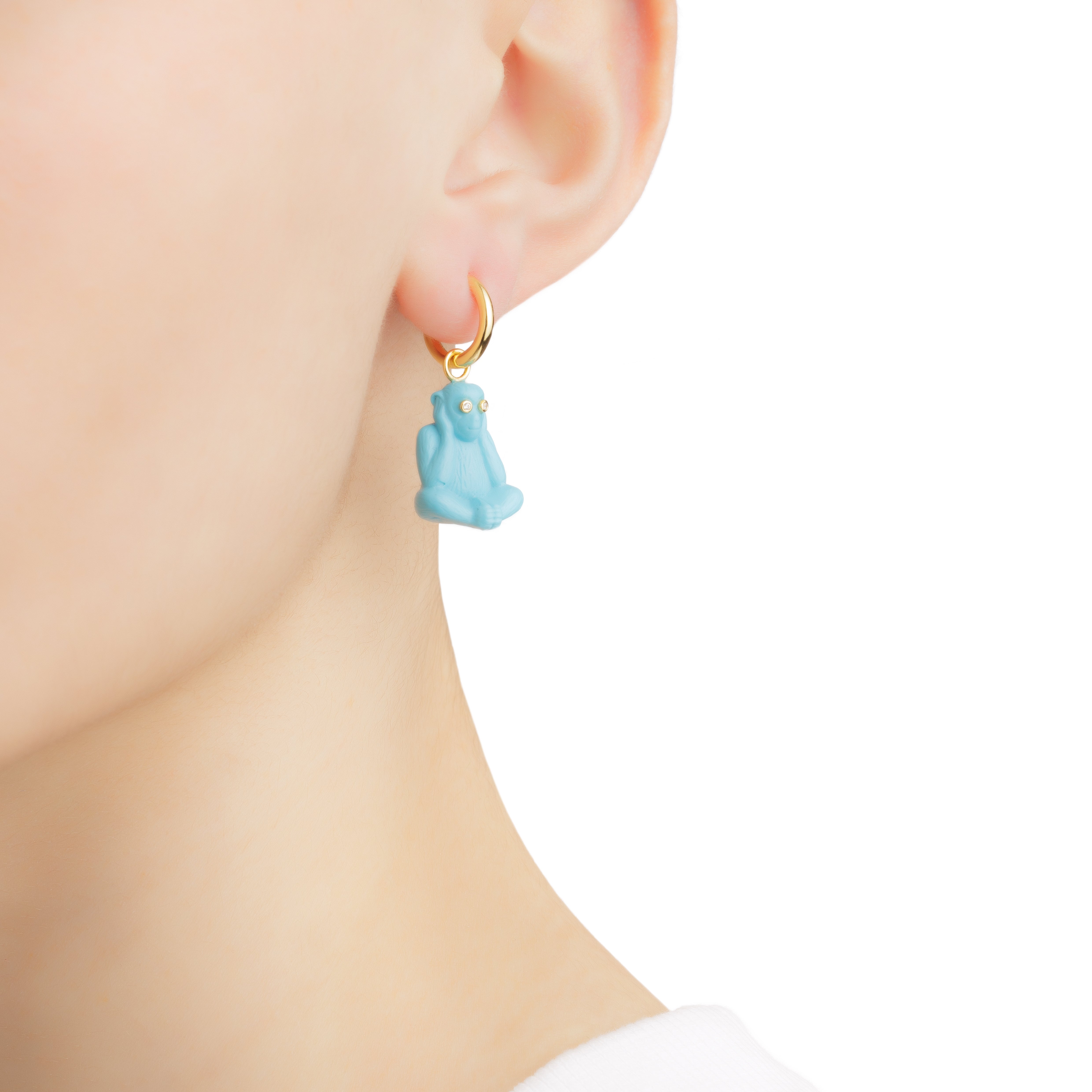 'Can't Hear' Monkey Earring