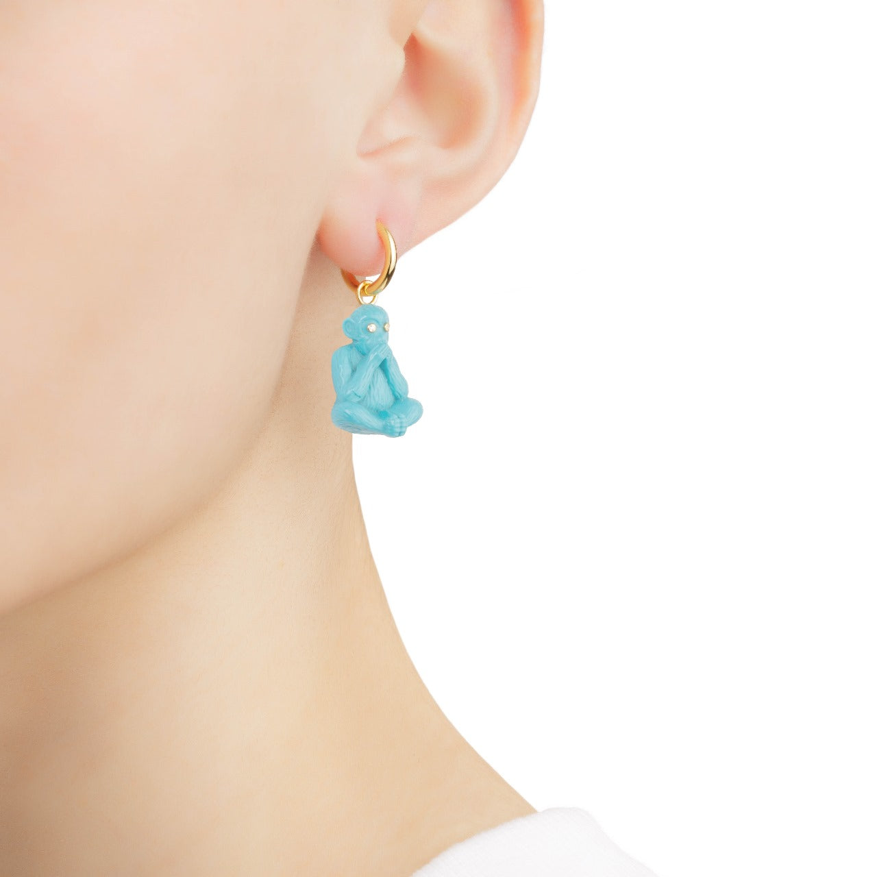 'Can't Speak' Monkey Earring