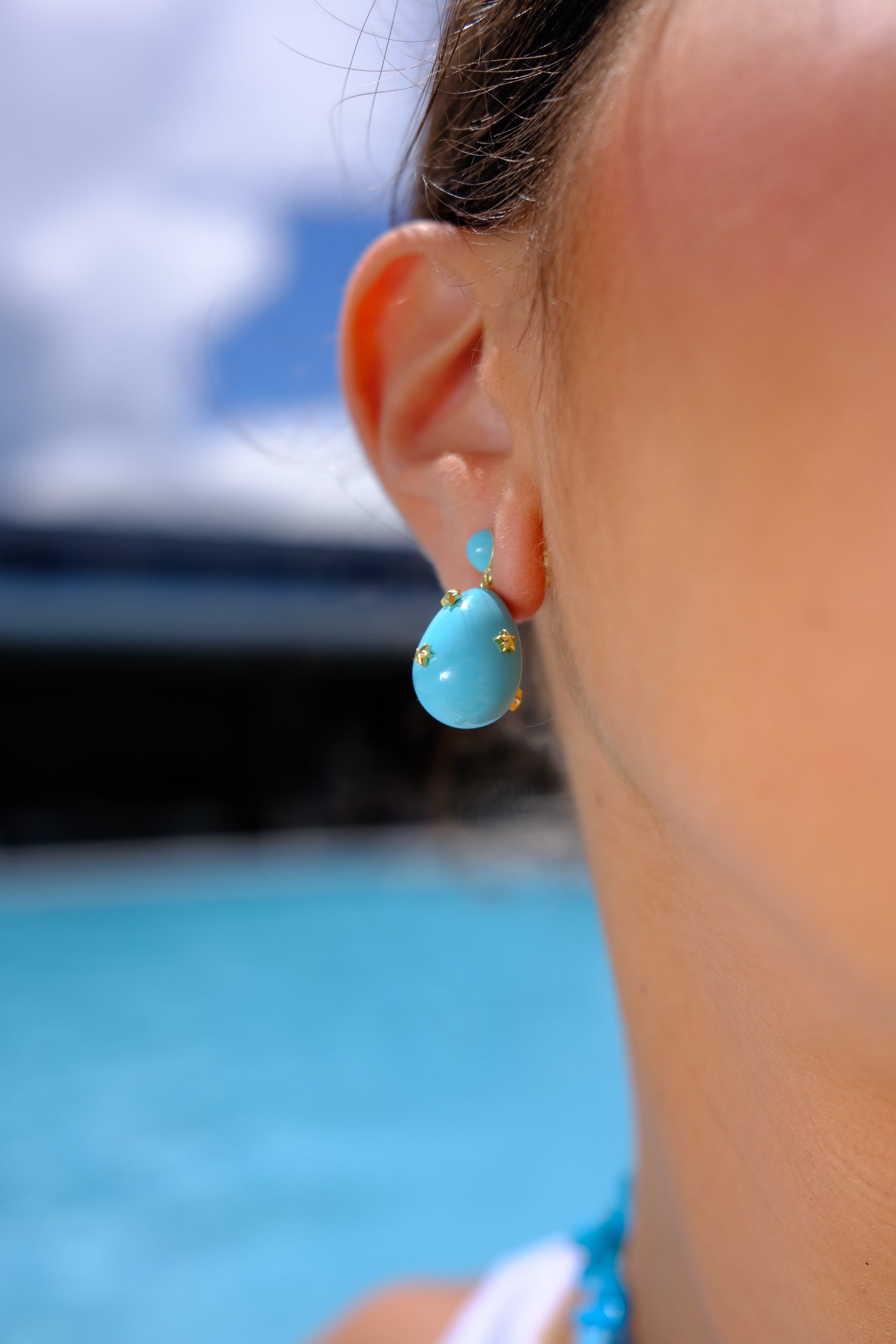 Mini Galaxy Drop Earrings