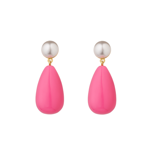 PINK drop earrings