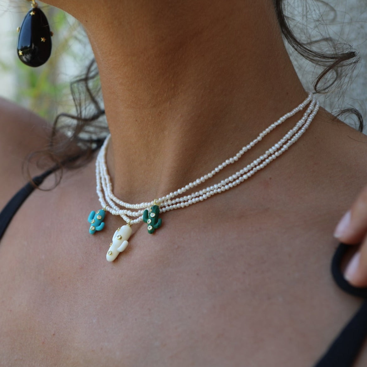 Turquoise Cactus Necklace