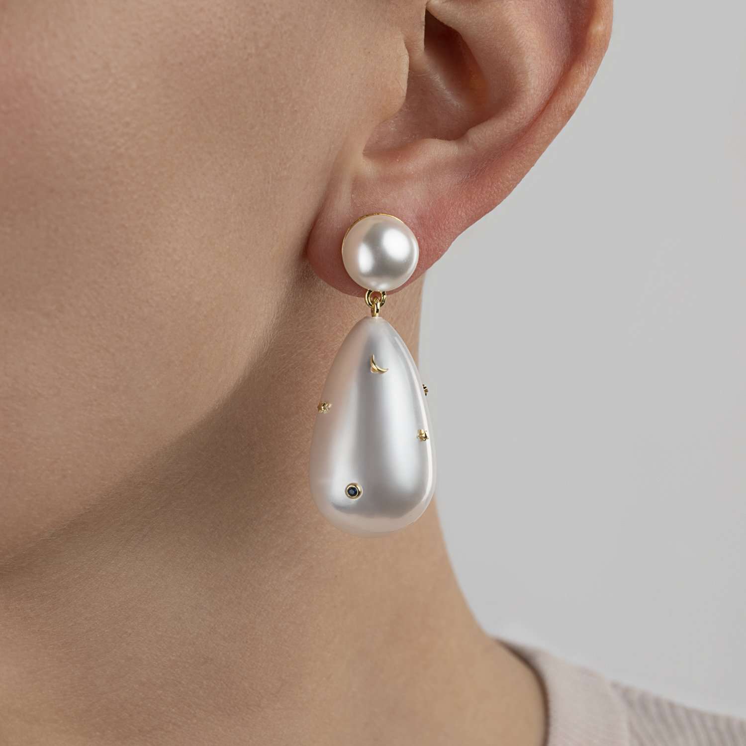 Large Galaxy Drop Earrings