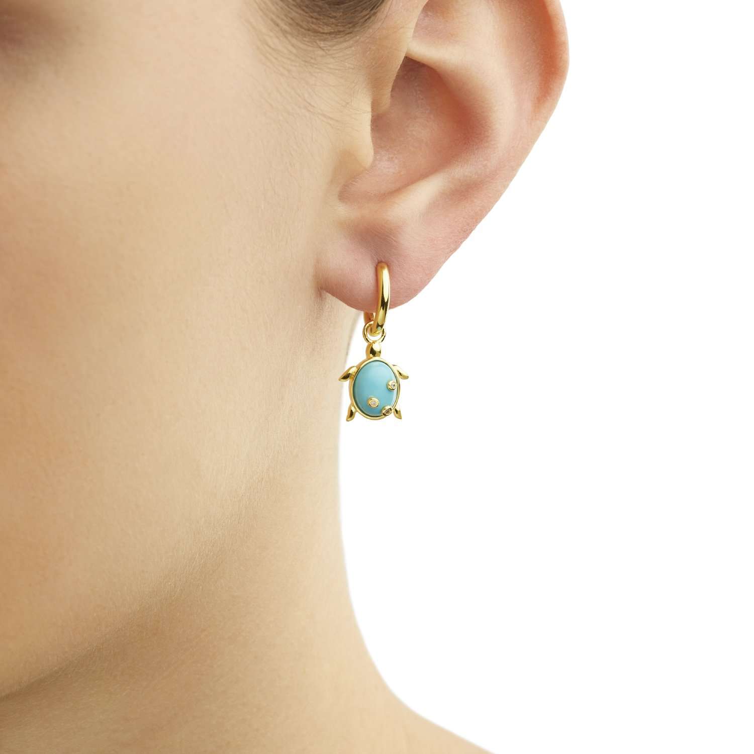 Single Turtle Earring