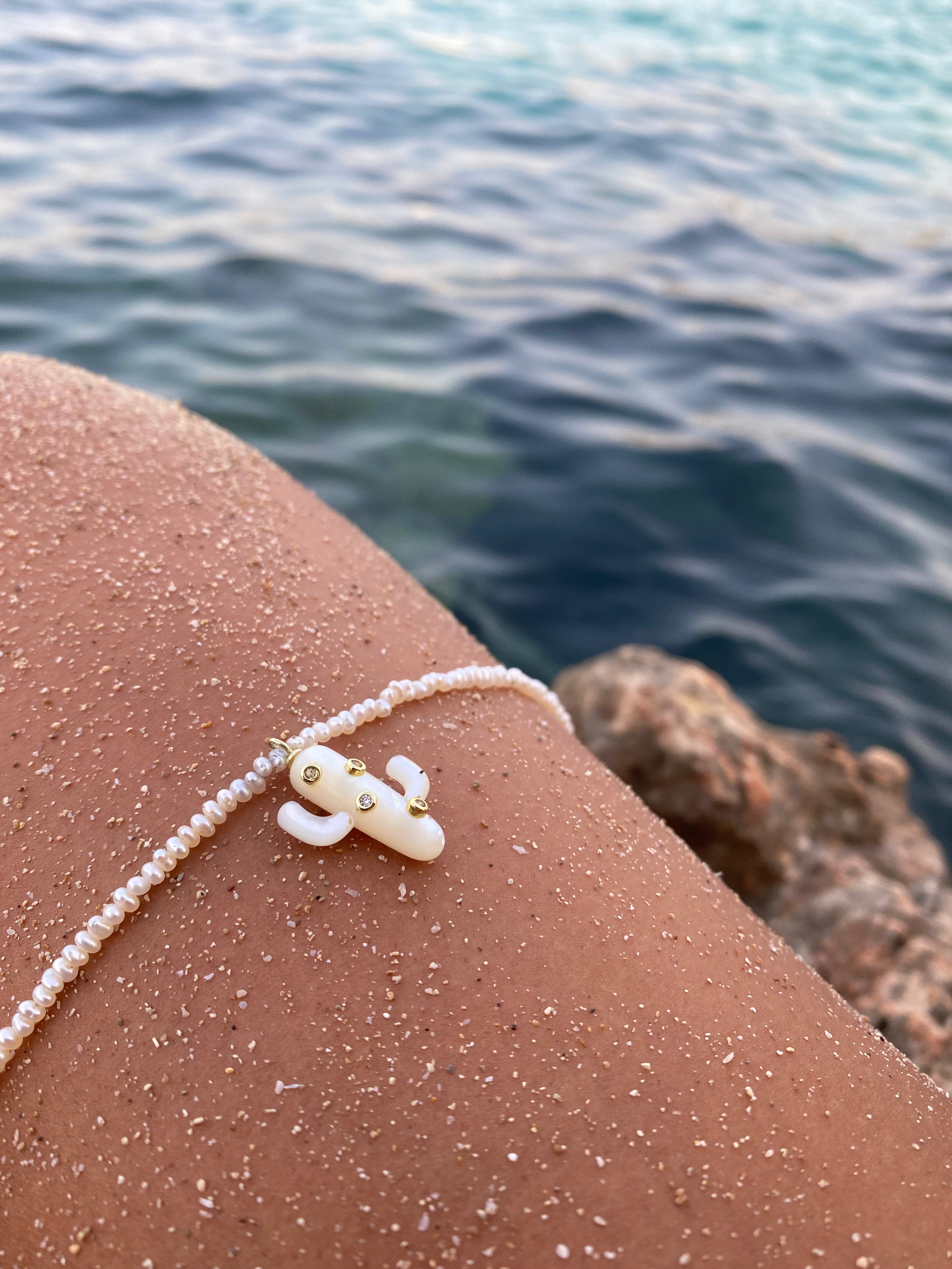 Pearl Cactus Necklace