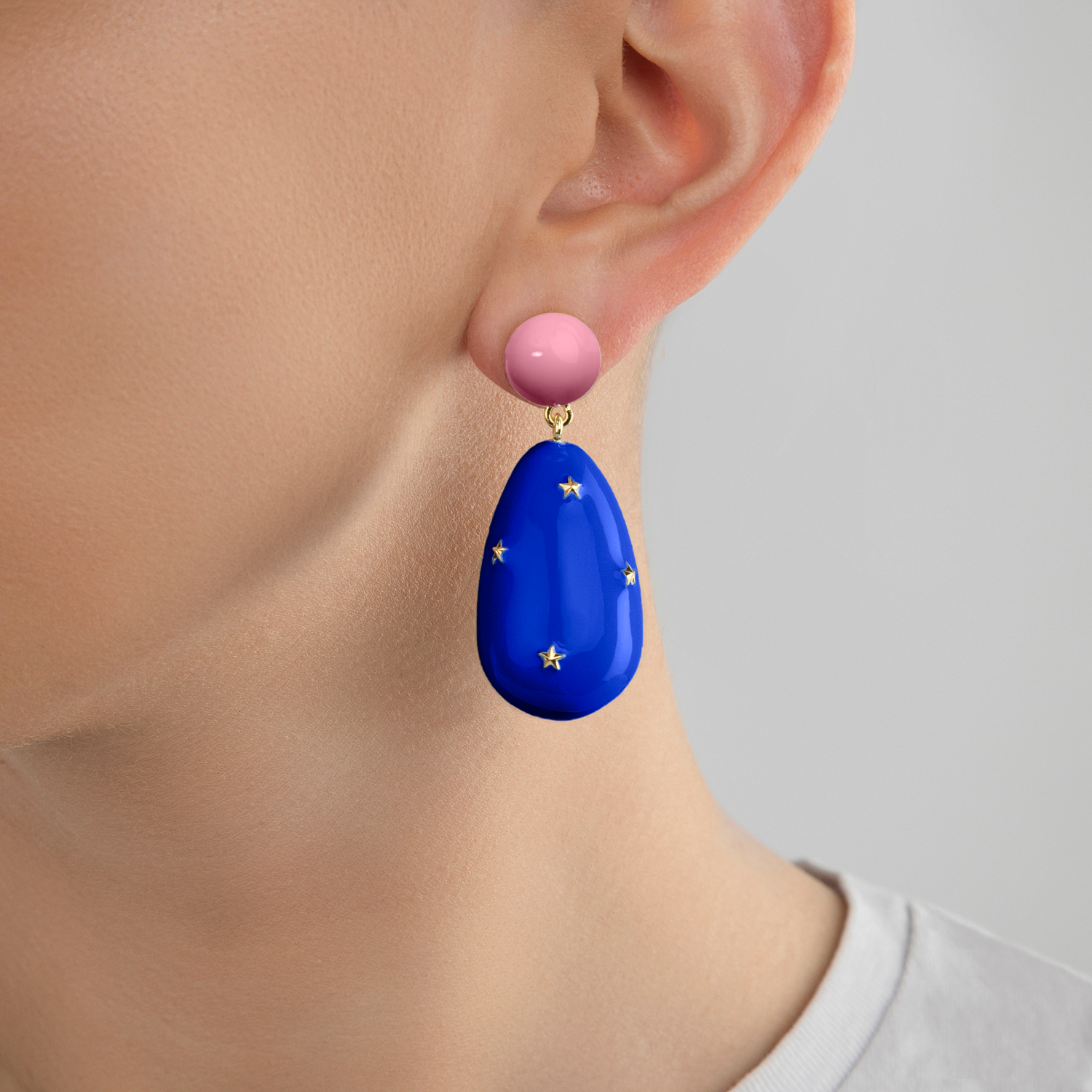 Large Galaxy Drop Earrings