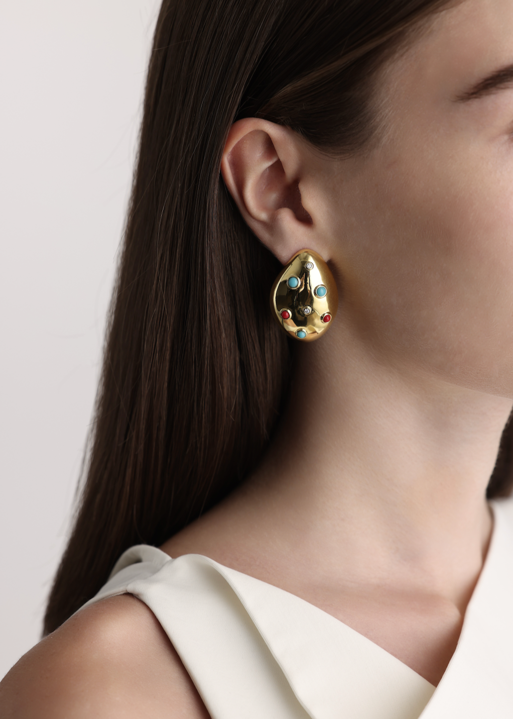 Radiant Drop Shape Earrings