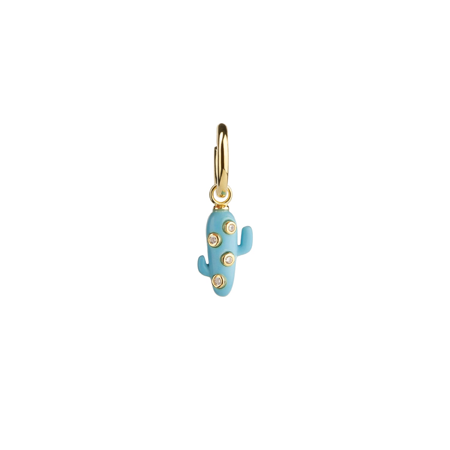 Turquoise Mini Cactus Earrings
