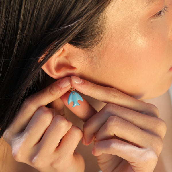 Fish Turquoise  Earrings