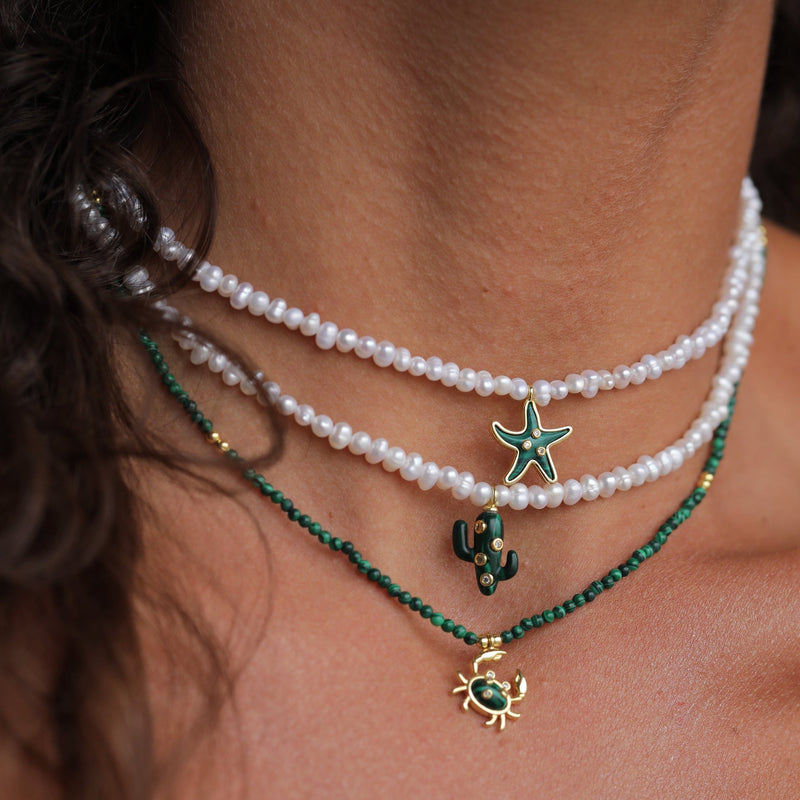 Starfish Pearl Necklace