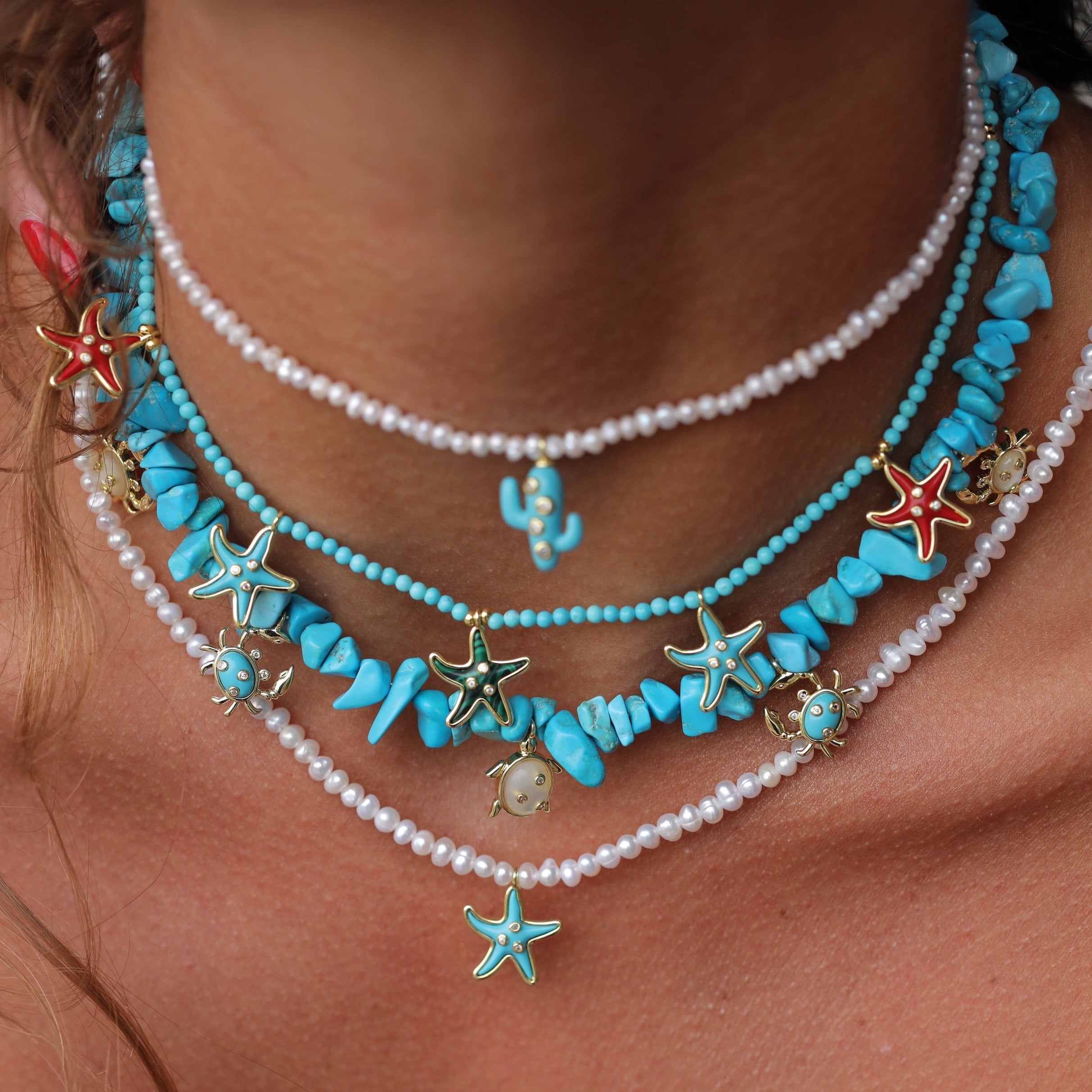Turquoise Sea Animal Necklace