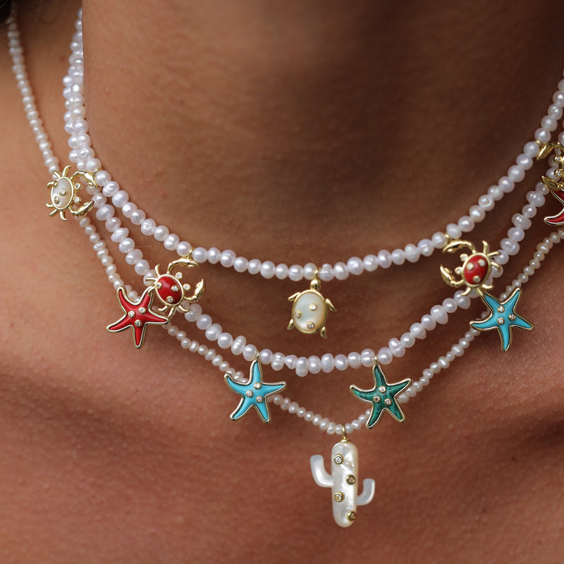 Starfish Pearl Necklace