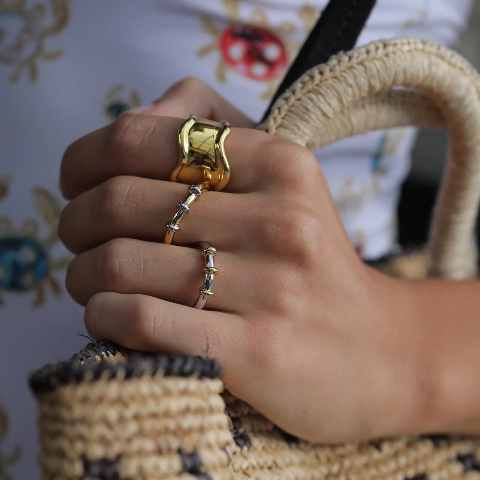 Gold Wavy Ring