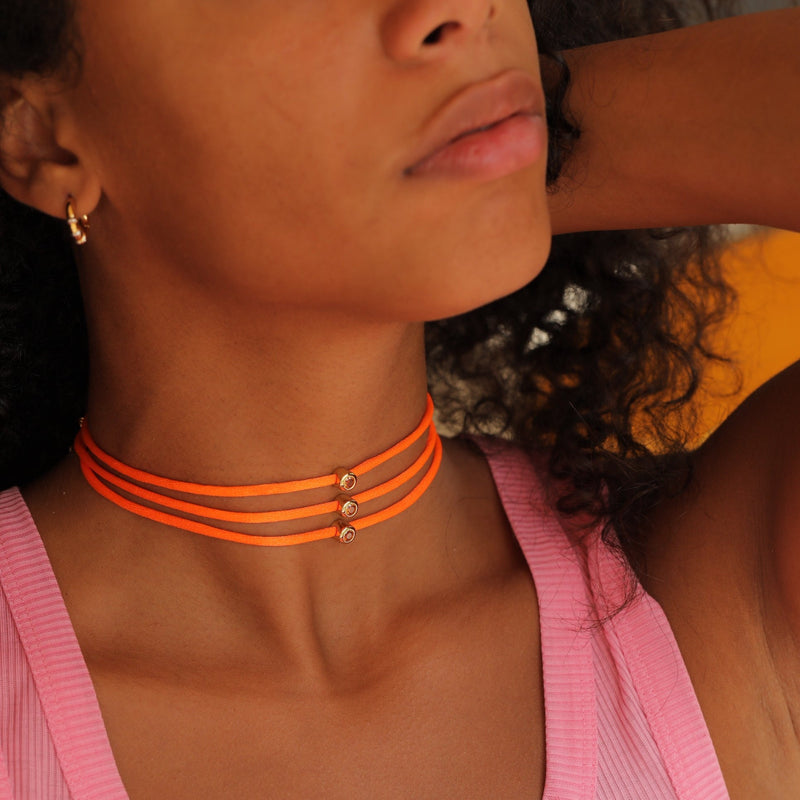 Sacral chakra choker