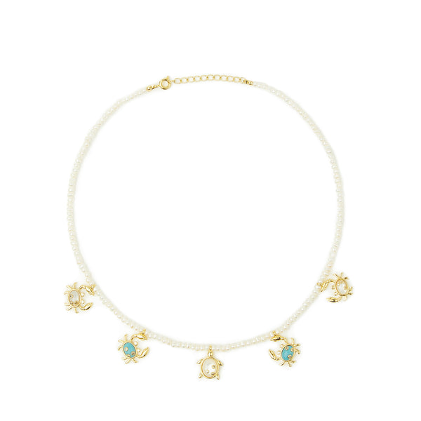 Pearl Crab Necklace