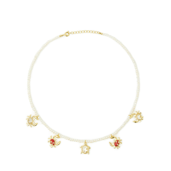Pearl Crab Necklace