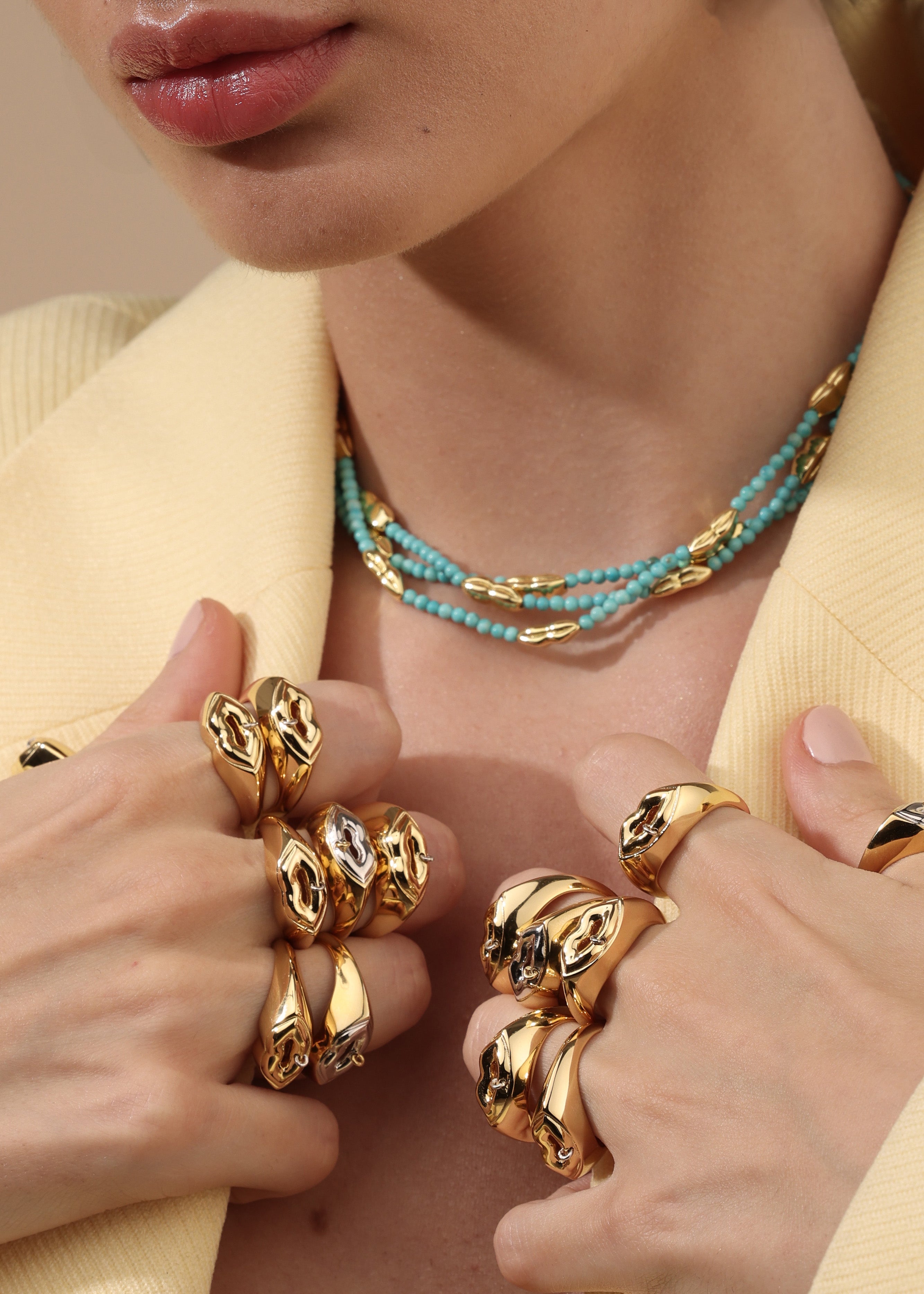 Turquoise Kiss Me necklace