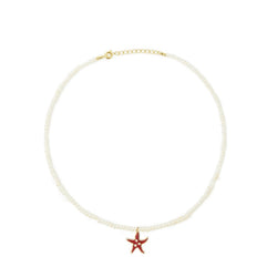 Starfish Pearl Necklace
