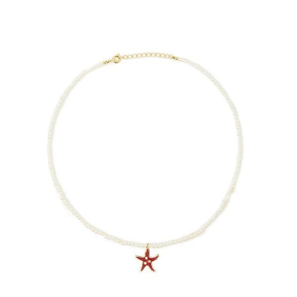 Starfish Pearl Necklace
