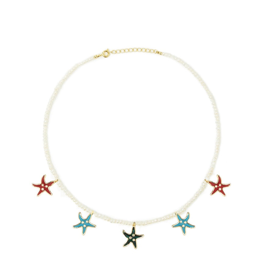 Starfish Pearl Necklace