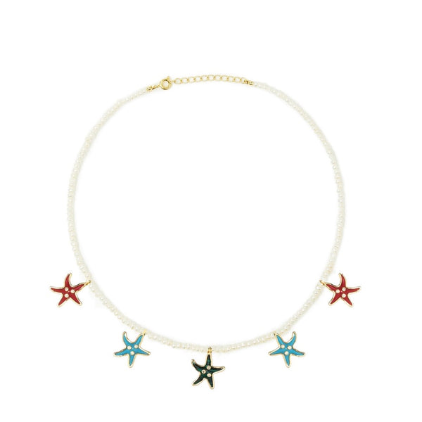 Starfish Pearl Necklace