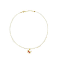 Pearl Necklace with Crab