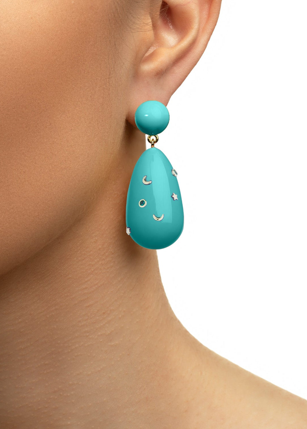 Large Galaxy Drop Earrings