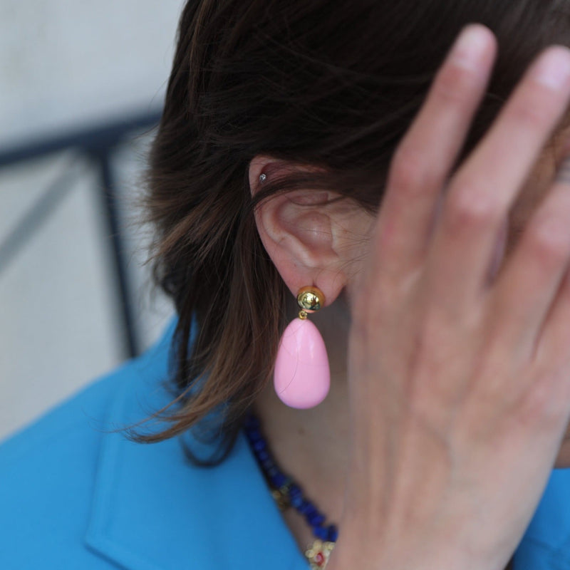 Baby Pink Drop Earrings