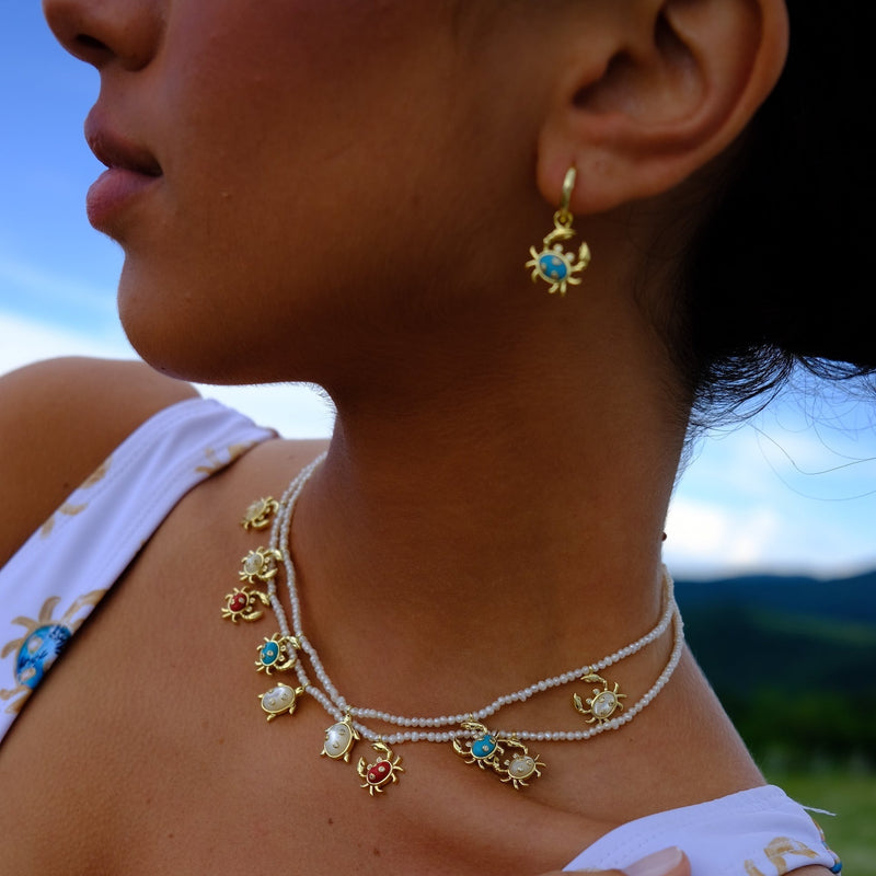 Pearl Sea  Animal Necklace