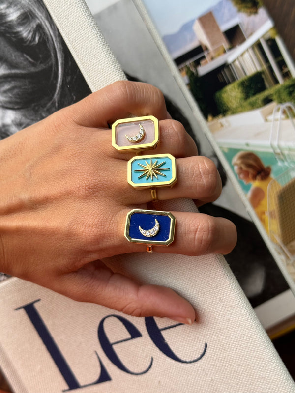Falling star ring