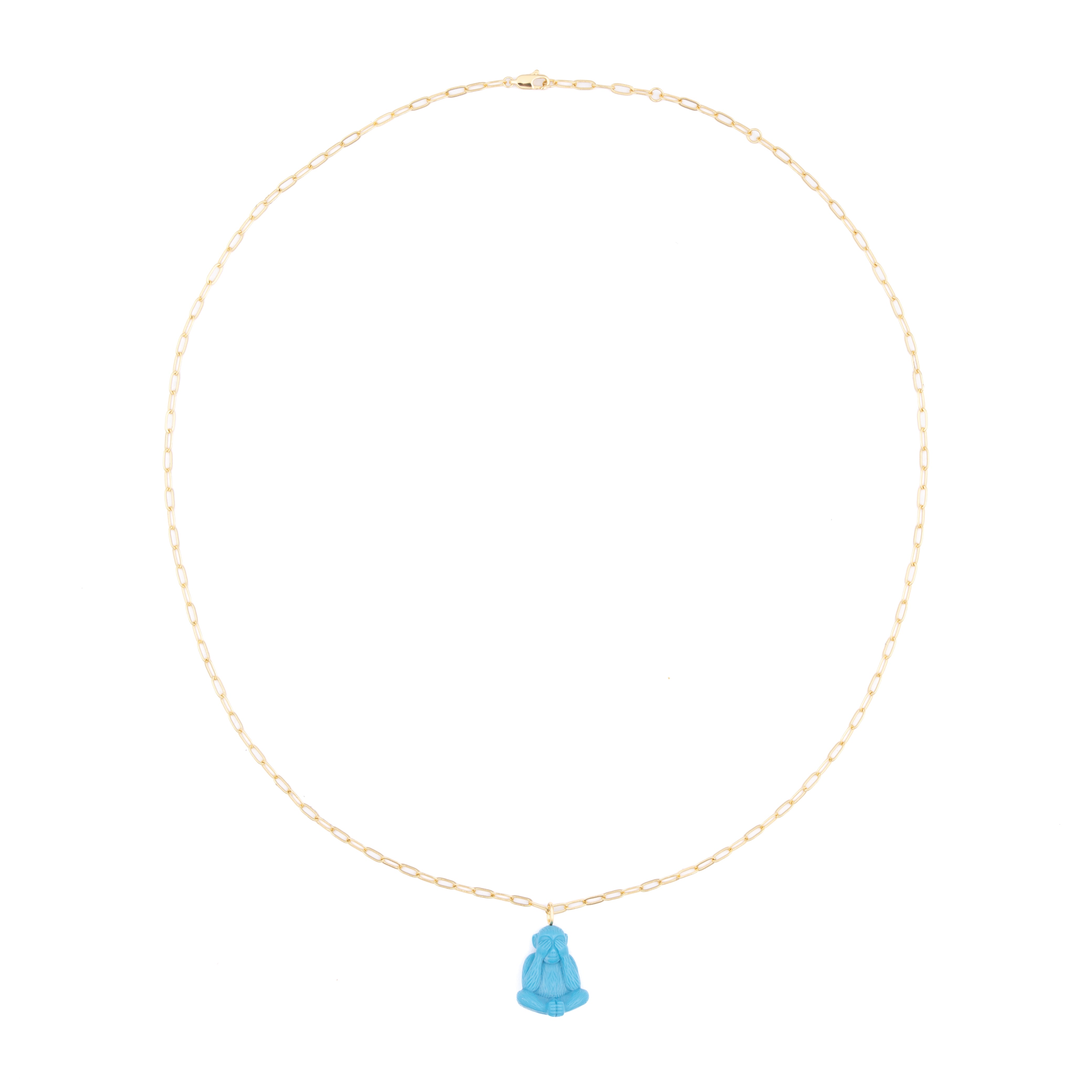 'Can't See' Monkey Necklace