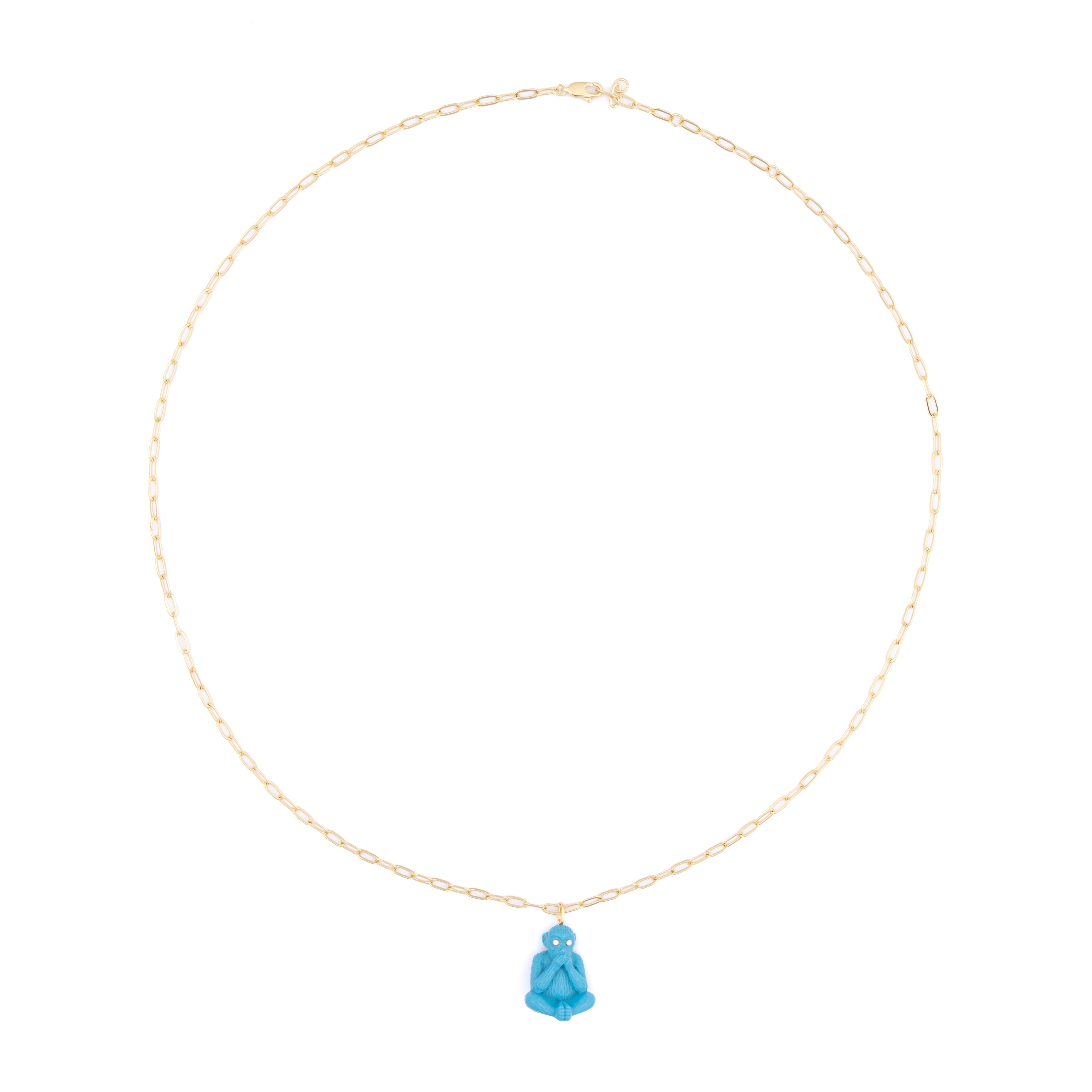 'Can't Speak' Monkey Necklace
