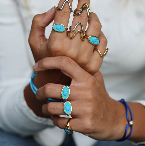 Turquoise Fish Ring