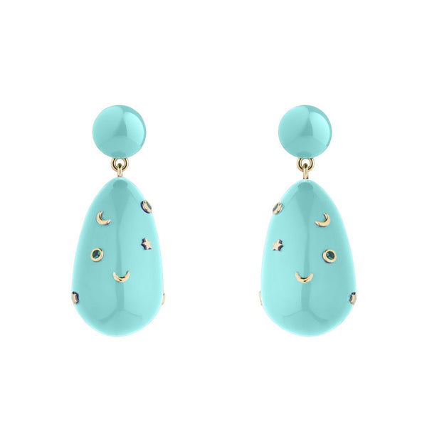 Drop Earrings With Stars