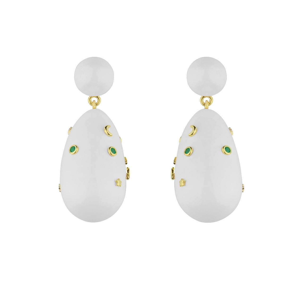 Large Galaxy Drop Earrings