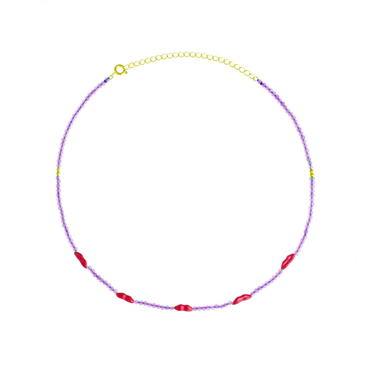 Amethyst Kiss Me necklace