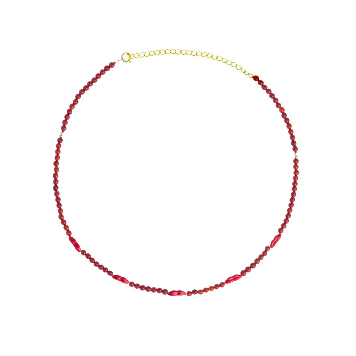 Red Agate Kiss Me Necklace