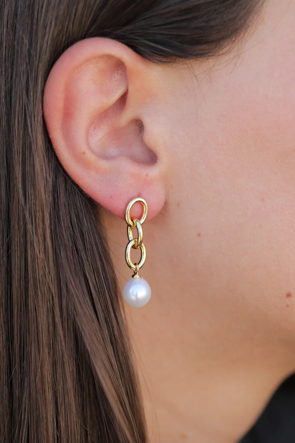 Pearl Chain Earrings