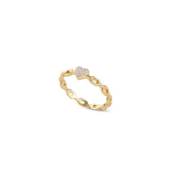 Heart Link Ring