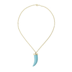 Turquoise Fang Necklace