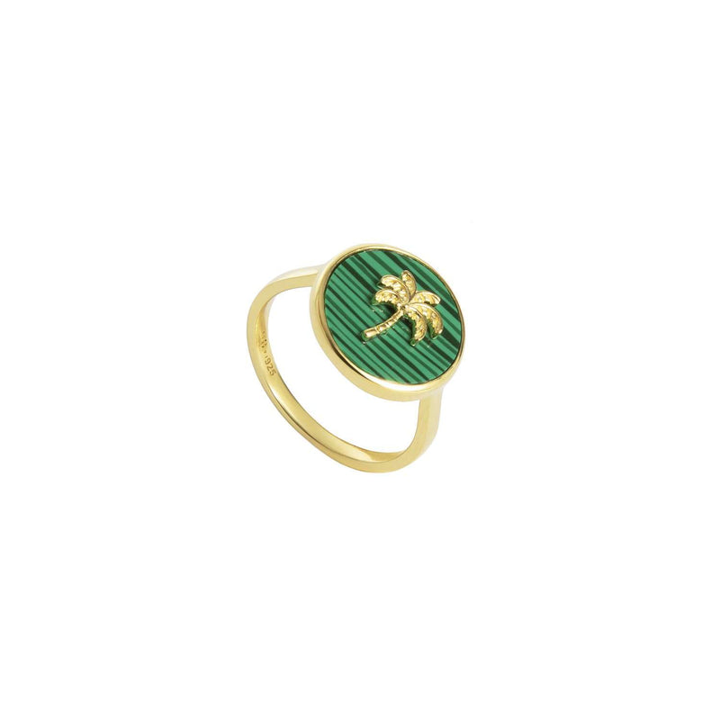 Malachite Palm Ring