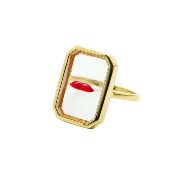 Clear lips ring