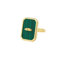 Malachite Lip Rings