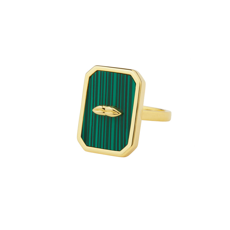 Malachite Lip Rings