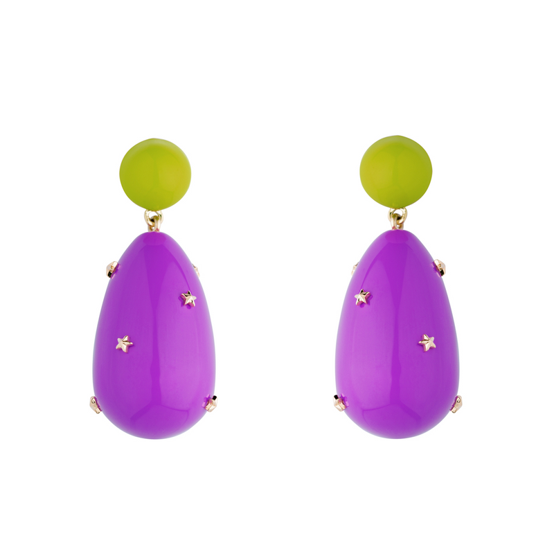 Drop Earrings With Stars