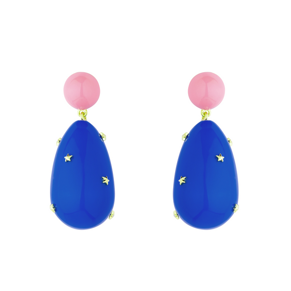 Drop Earrings With Stars