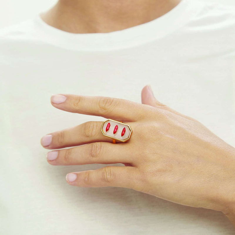 Clear lips ring